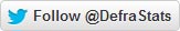 Follow Defra stats on Twitter
