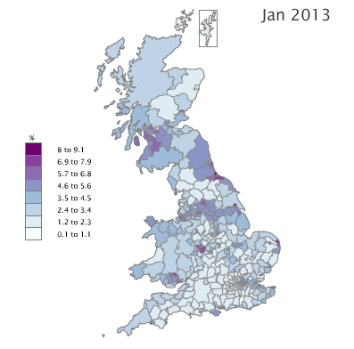 Claimant Count Interactive Map