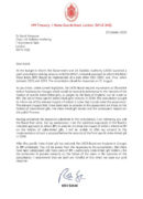 CHX to Sir David Norgrove