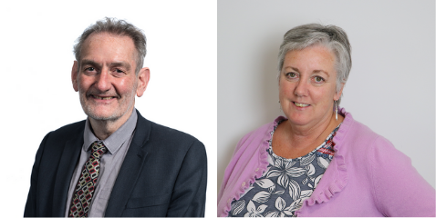 Sir Ian Diamond and Siobhan Carey