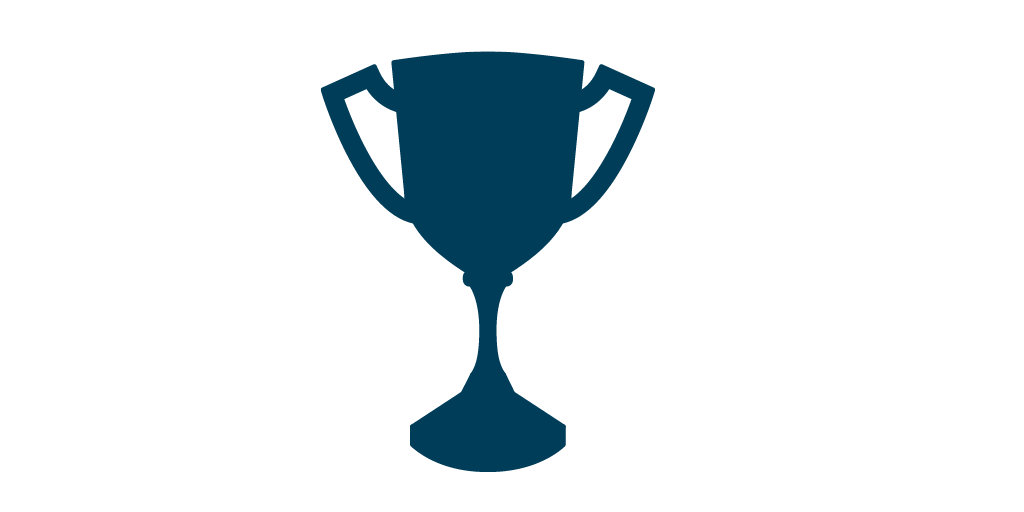 Silhouette of a trophy